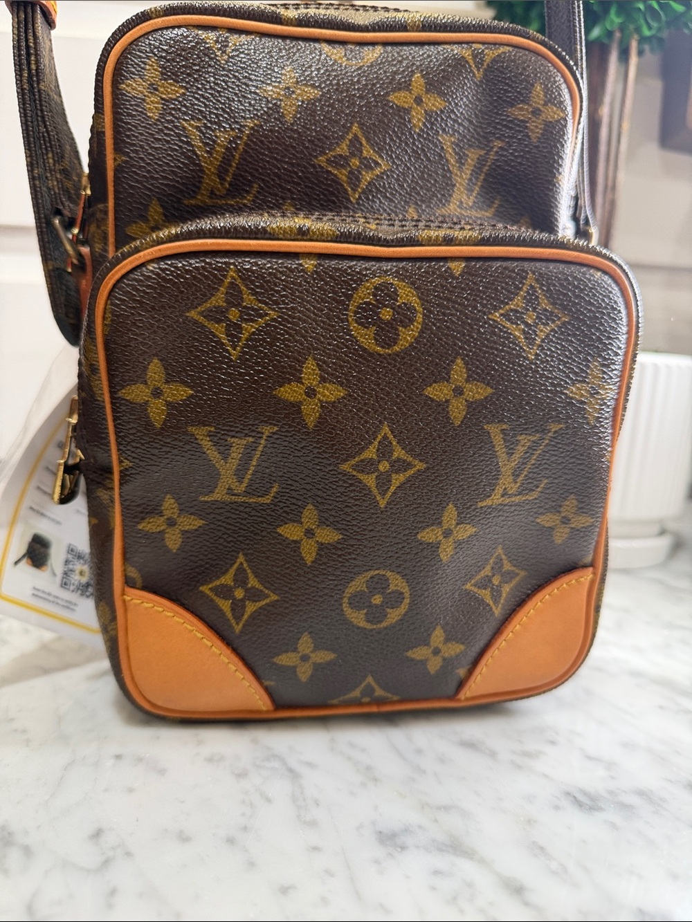 Louis Vuitton Brown Monogram Canvas Messenger Crossbody with Tan Trim